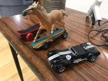 Skate board, horse power, and Cobra