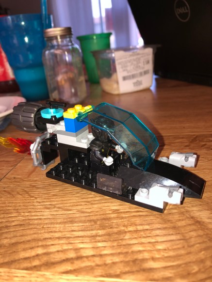 It’s the galactic bounty hunter space ship from LEGO masters .