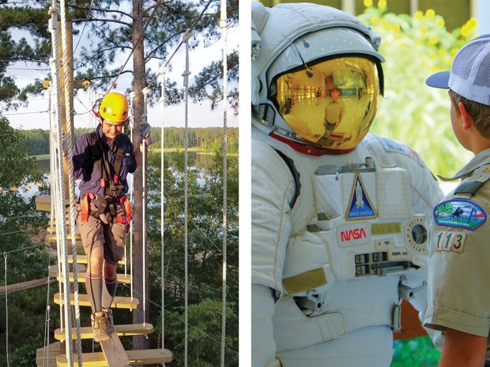 COPE course and NASA astronaut at Camp Strake